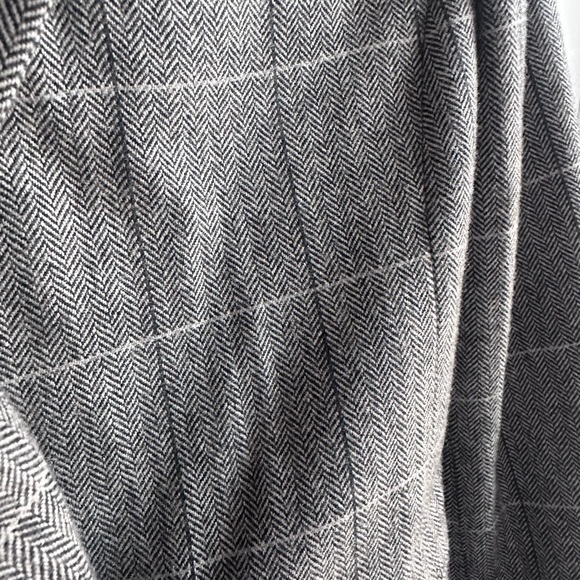 Vintage Black and Gray Women's Blazer - Picture 3 of 4